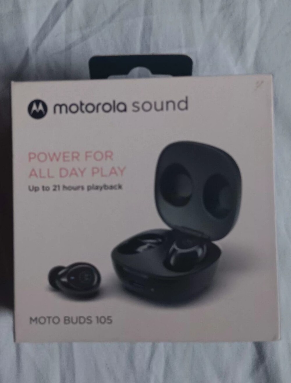 Motorola Black True Wireless Earbuds with Charging Case